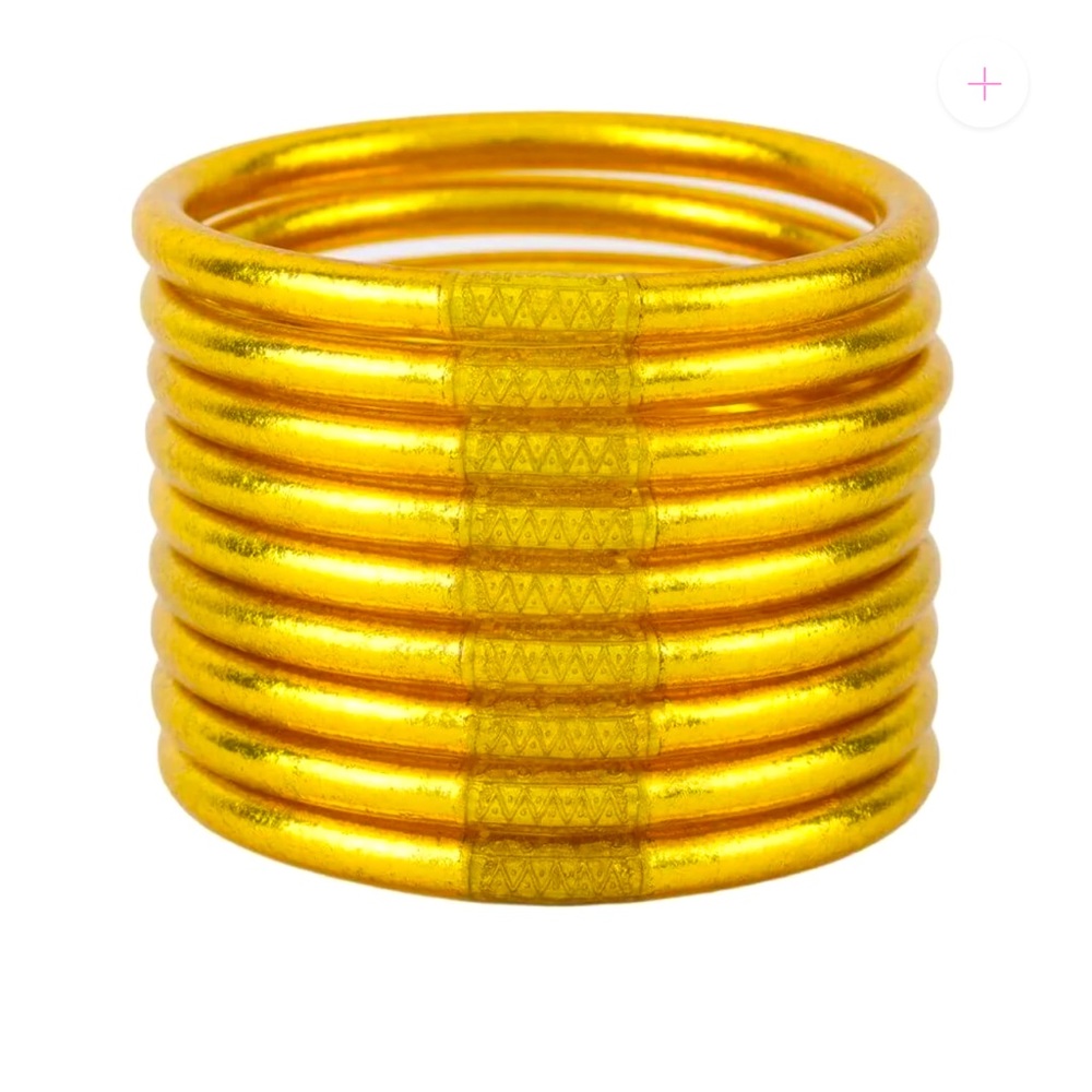 NWOT BuDhaGirl Gold All Weather Bangles